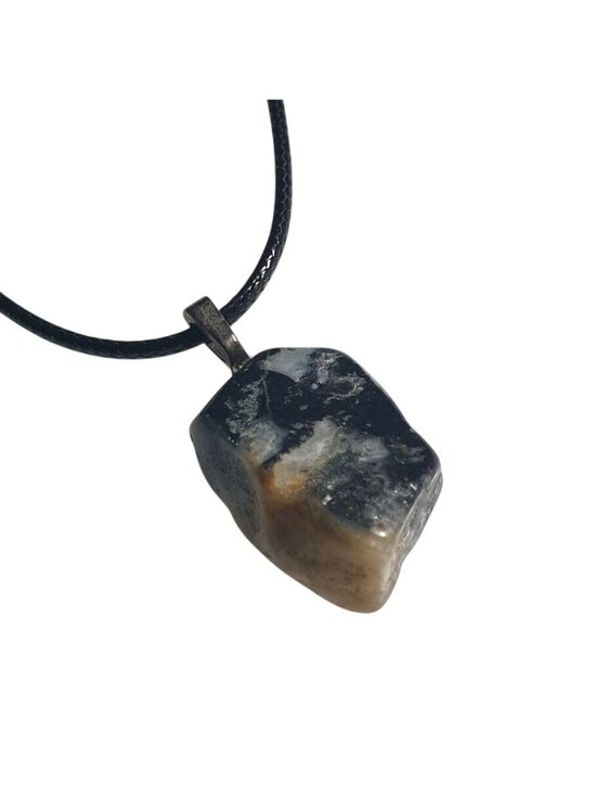 Handmade Other - Natural Stone Pendant Necklace Adjustable Handmade Unisex Jewelry Gemstone Gift